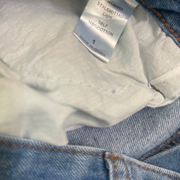 Fashion Nova baggy wide leg cargo jeans Y2K 90s high rise medium wash hip-hop - Picture 9 of 9